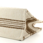 Jacquard Striped Large Cabas Thais Tobacco Tan