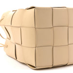 Nappa Maxi Intrecciato Small Cassette Bucket Bag Porridge