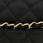 Caviar Quilted Jumbo Single Flap Black