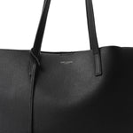 Calfskin Large Shopping Tote Black