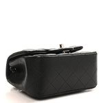 Caviar Quilted Mini Square Flap Black