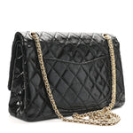 Distressed Patent Quilted 2.55 Reissue 226 Flap Black