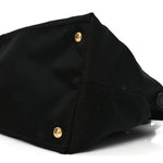 Tessuto Nylon Saffiano Shopping Tote Black