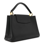 Taurillon Capucines MM Black Fuchsia