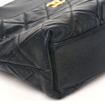 Calfskin Quilted Close To Me Hobo Black