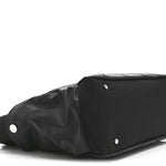 Coated Canvas Quilted Large Paris Biarritz Tote Black