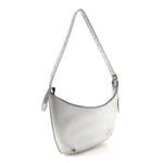 Metallic Calfskin Mary Kate Shoulder Bag Silver