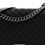 Caviar Quilted New Medium Boy Flap Black
