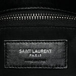 Lambskin Quilted Small Loulou Puffer Monogram Chain Satchel Black