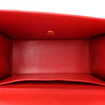 Caviar Stitched Flap Shoulder Bag Red