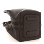 Grained Calfskin Small Bale Bag Dark Brown