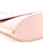 Calfskin Quilted Pearl Small About Pearls Hobo Bag Light Pink
