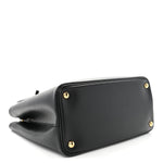 Saffiano Cuir Small Double Bag Black Fuoco