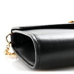 Smooth Calfskin Small Zumi Top Handle Shoulder Bag Black