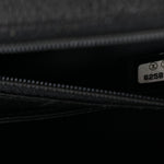 Caviar Quilted Jumbo Kelly Flap Black