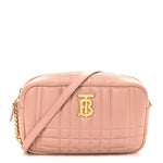 Calfskin Quilted Small Lola Camera Bag  Dusty Pink