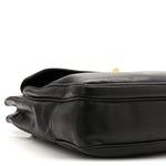 Lambskin CC Flap Shopping Tote Black