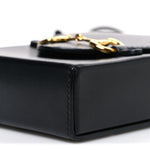 Boarded Plutone Calfskin Mini Horsebit 1955 Crossbody Bag Black