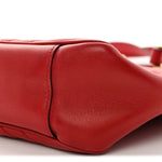 Calfskin Matelasse Medium GG Marmont Open Top Shoulder Bag Hibiscus Red