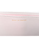 Caviar Quilted Textured CC Wallet on Chain WOC Grey