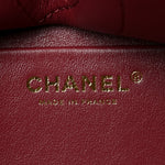 Grained Calfskin Small Souplissimo Maxi Flap Dark Burgundy