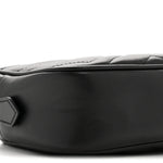 Calfskin Matelasse Mini GG Marmont Chain Shoulder Bag Black