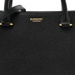 Calfskin Mega Check Small Banwell Tote Black