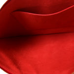 Glossy Calfskin Flat Luggage Shoulder Bag Ultra Red