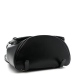 Calfskin Quilted Large Duma Pockets Drawstring Backpack Black
