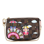 Damier Ebene 2020 Christmas Animation Big Wheel Mini Pochette Accessories Rose Ballerine