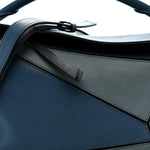 Calfskin Medium Puzzle Bag Marine Stone Steel Blue