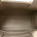 Smooth Calfskin Nano Manhattan Shopper Tote Crema Soft