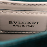 Calfskin Serpenti Forever Top Handle Beige Green