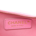 Lambskin Quilted Small Hobo Bag Pink