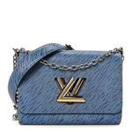 Epi Twist Shoulder Bag MM Denim Light