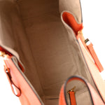 Grained Calfskin Small Hammock Shoulder Bag Apricot Orange