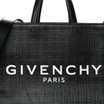 4G Coated Canvas Logo Medium G Tote Black