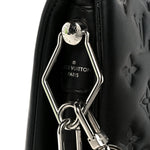 Lambskin Embossed Monogram Coussin PM Black