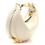 Vitello Grace Matte Nano Fendigraphy Hobo Charm White Ice