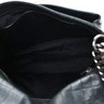 Crocodile Embossed Calfskin Monogram Medium Niki Chain Satchel Algea