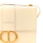 Box Calfskin 30 Montaigne Flap Bag Latte