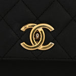 Caviar Quilted Large Business Affinity Flap Black