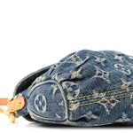Monogram Denim Mini Pleaty Blue