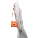 Calfskin Serpenti Forever Maxi Chain Crossbody Bag Orange