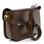 Azalea Calfskin Horsebit 1955 Shoulder Bag Brown Sugar