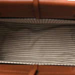 Canvas Calfskin Cushion Tote Taupe