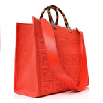 Technical Fabric Plexiglass FF Medium Fendi Sunshine Shopper Tote Tulipano