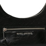 Crinkled Calfskin Crusier Crescent Bag Black