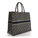 Oblique Large Book Tote Blue Multicolor