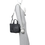 Calfskin XS Laundry Cabas Tote Black